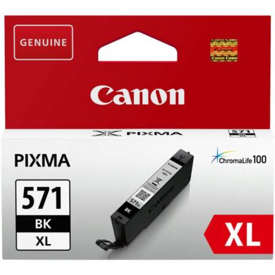 Canon CLI-571BK Xl (0331C001) Ink Cartridge Black Single Pack Standard Yield Canon CLI-571BK Xl (0331C001) Ink Cartridge Black Single Pack Standard Yield